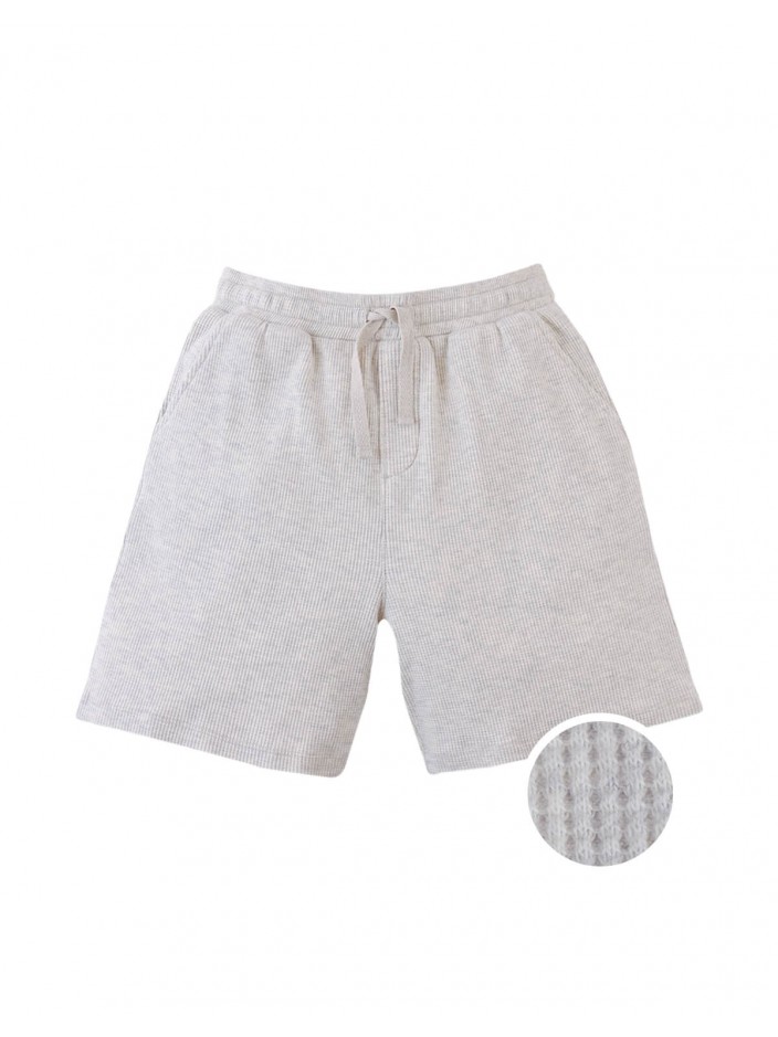 Denzel Waffle Knit Drawstring Shorts