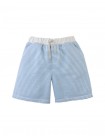 Dreyfus Striped Textured Terry Drawstring Shorts