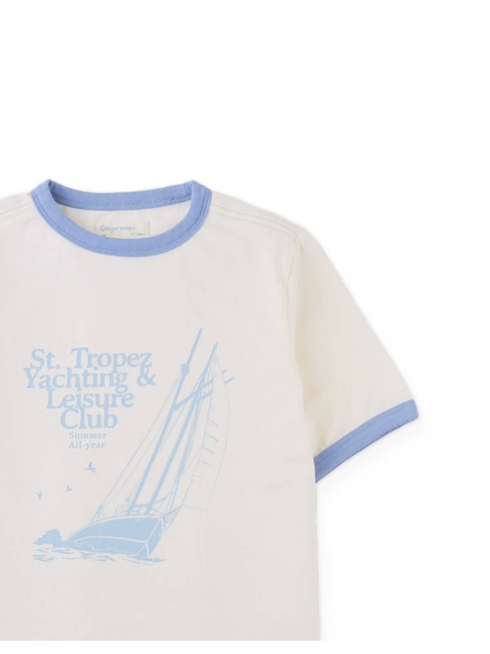 Mathias Ringer Tee with Retro Yacht Graphic