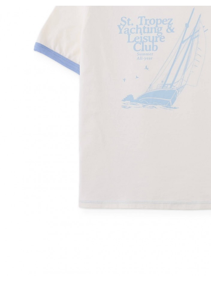 Mathias Ringer Tee with Retro Yacht Graphic