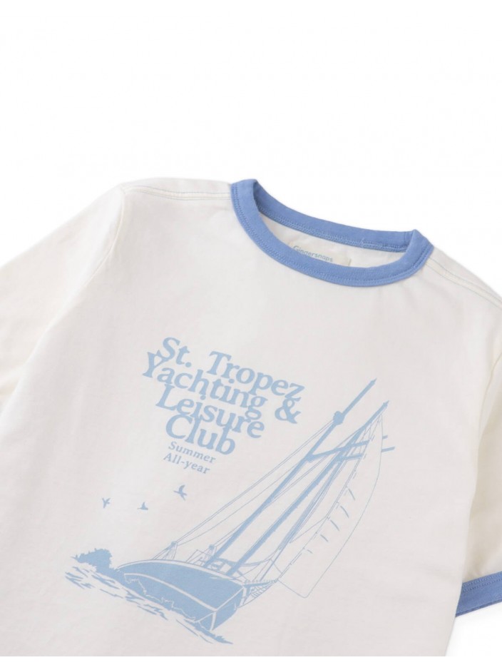 Mathias Ringer Tee with Retro Yacht Graphic