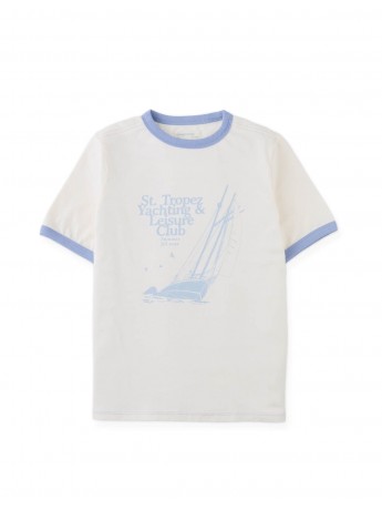 Mathias Ringer Tee with Retro Yacht Graphic