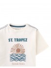 Tiago Graphic Tee with St. Tropez Print