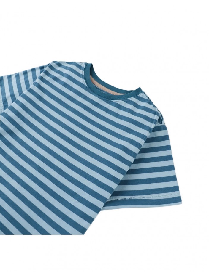 Jose Stripe Tee with Wide Horizontal Stripes