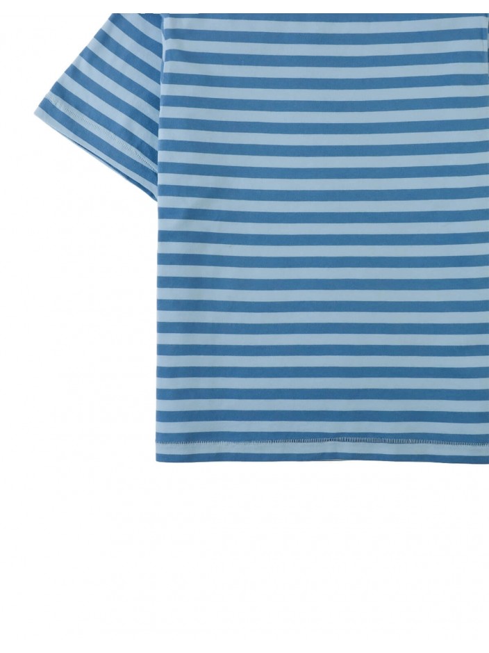 Jose Stripe Tee with Wide Horizontal Stripes