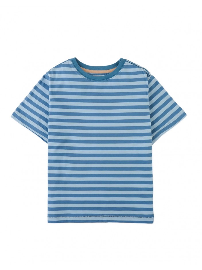 Jose Stripe Tee with Wide Horizontal Stripes