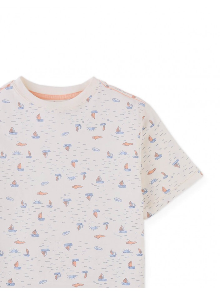 Ricardo All-Over Boat Print Tee