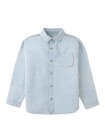 Julius Washed Denim Shirt with Contrast Thread Accents