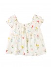 Jennie Cotton Top with Ruffled Details & Puff Sleeves