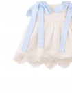 Leilani Embroidered Top with Bow Tie Straps