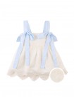 Leilani Embroidered Top with Bow Tie Straps