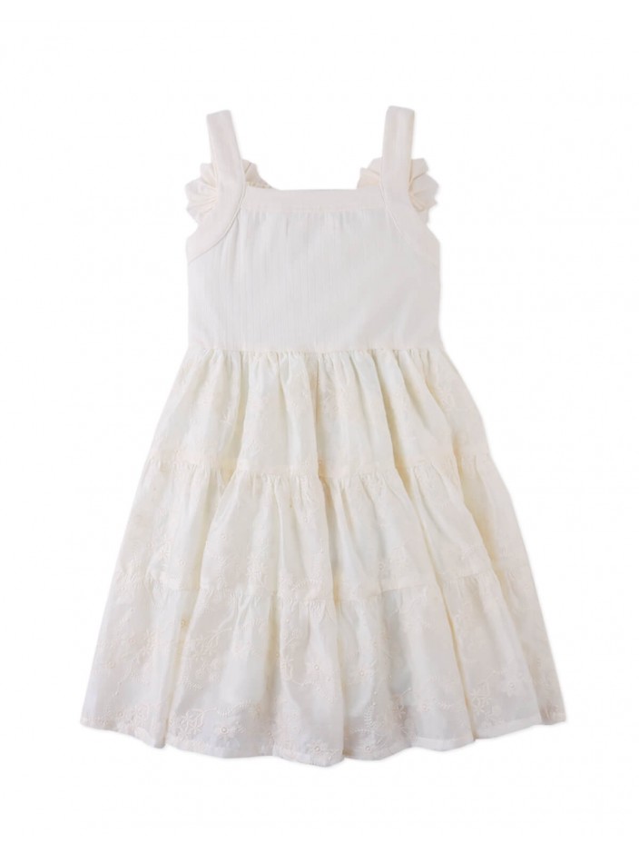 Addison Dress with Corsage & Tiered Skirt