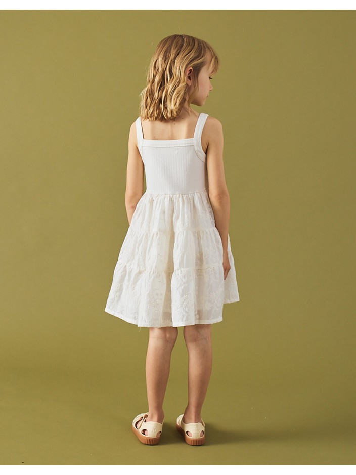 Addison Dress with Corsage & Tiered Skirt