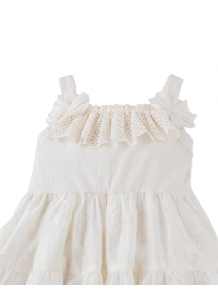 Addison Dress with Corsage & Tiered Skirt