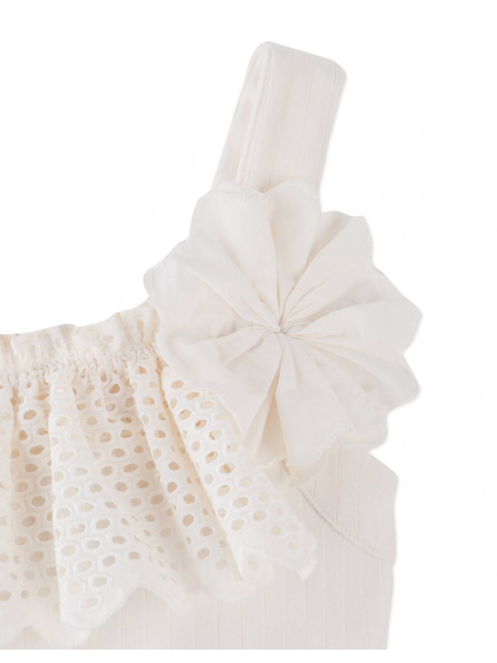 Addison Dress with Corsage & Tiered Skirt