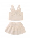Adele Skort Set with Lace Butterfly Applique