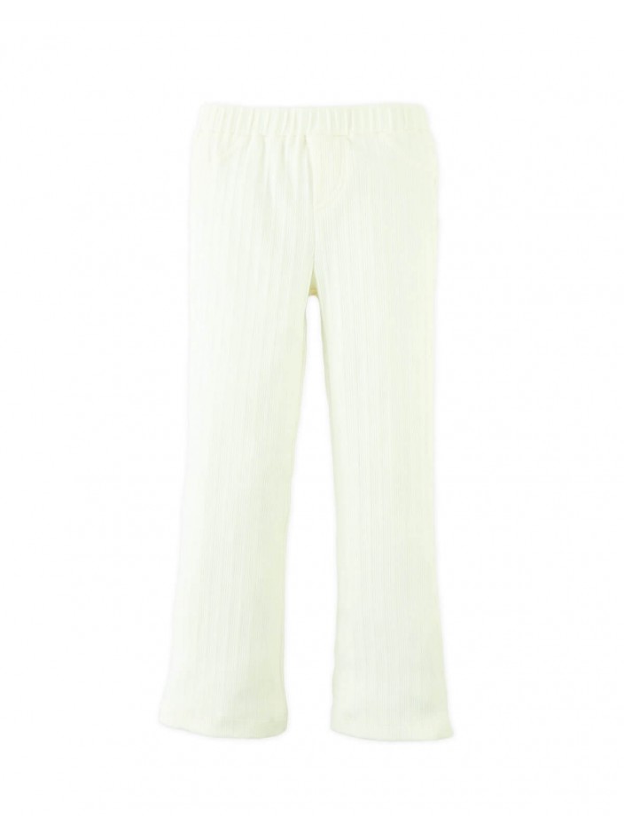 Polina Bootcut Leggings In Off-White With Pockets