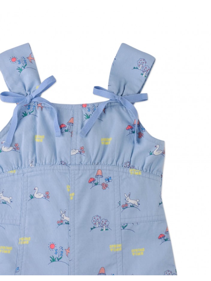 Harvey Empire-Cut Playsuit with Decorative Bow Ties