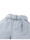 Amara Linen-like Cotton Shorts with Big Pockets & Belt