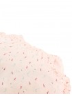 Dina Pointelle Shorts In Peach with All-Over Bird Print and Ruffles
