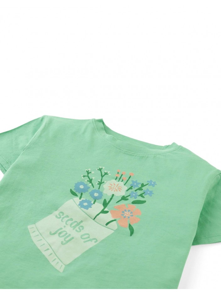 Vera Graphic Tee With "Seeds of Joy" Print