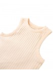 Lada Clean Ribbed Tank Top In Peach