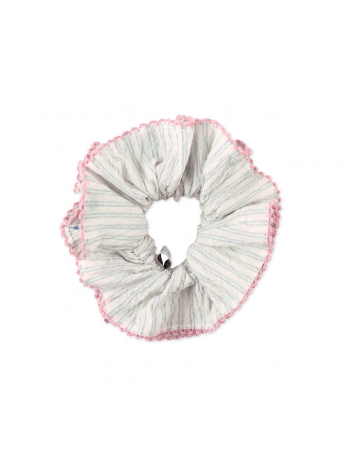 Rue Scrunchies With Picoting Edges