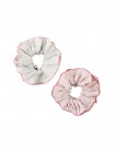 Rue Scrunchies With Picoting Edges