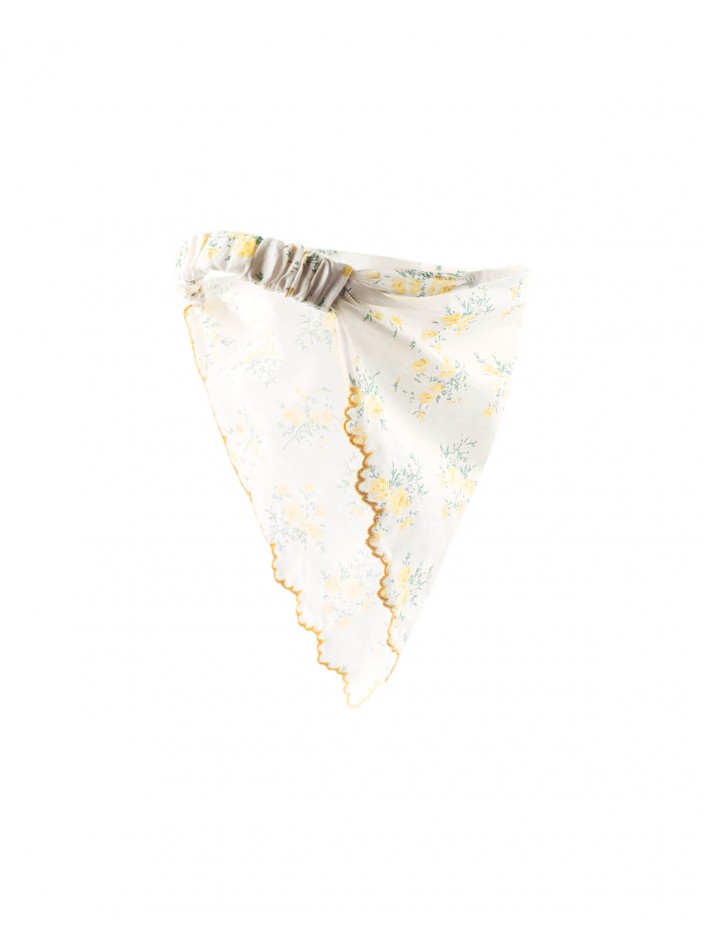 Avalon Turban With Scallop Embroidery