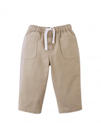 Baby John Garterized Pants with Side Patch Pockets