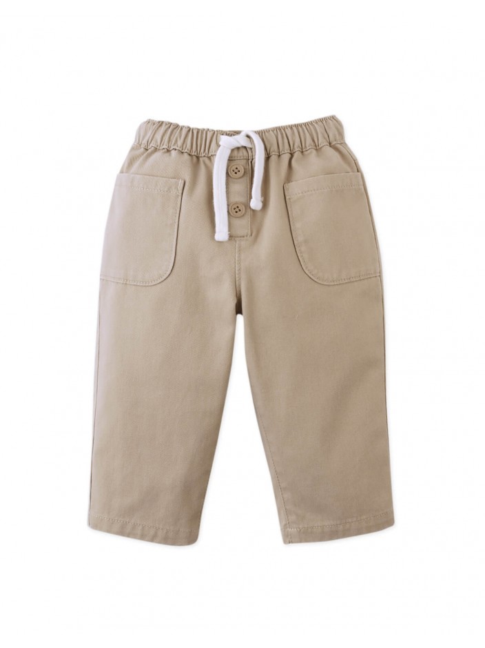 Baby John Garterized Pants with Side Patch Pockets