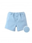 Baby Dewey Garterized Shorts with Open Seam Accent Thread