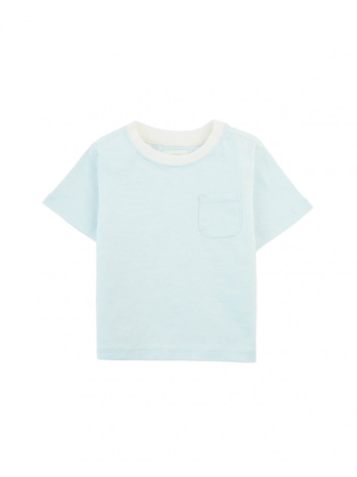 Baby Adriel  Pocket Tee with Micro Stripes