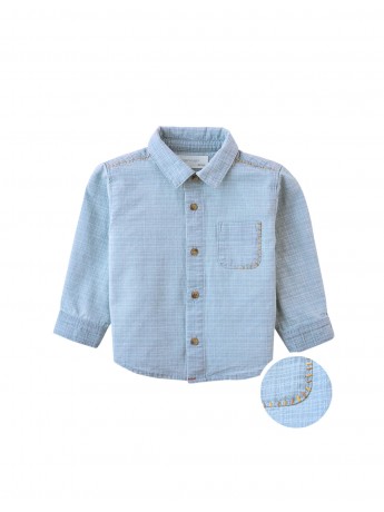 Baby Julius Washed Denim Shirt with Contrast Thread