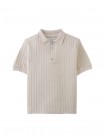 Diether Zipped Up Cable Jersey Polo Shirt