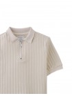 Diether Zipped Up Cable Jersey Polo Shirt