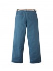 Edward Straight Cut Pants with Striped Canvas Belt