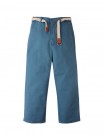 Edward Straight Cut Pants with Striped Canvas Belt