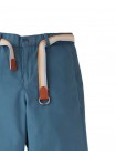 Edward Straight Cut Pants with Striped Canvas Belt