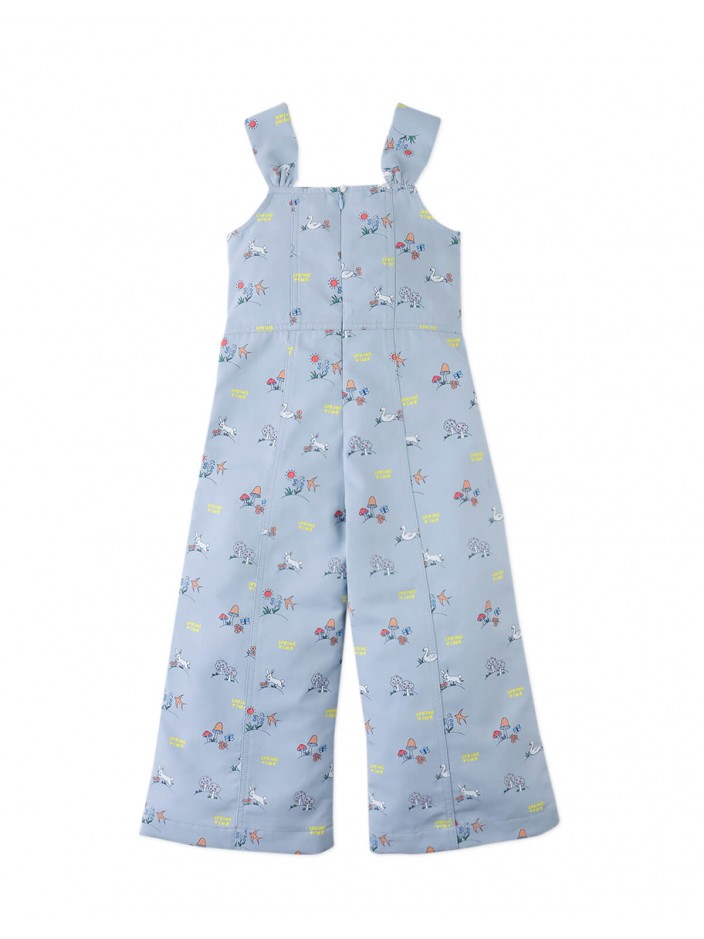 Harvey Empire-Cut Jumpsuit with Decorative Bow Ties