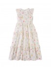 Chisa Tiered Smocked Maxi Dress with Ruffle Sleeves
