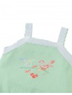 Gabriella Top with Cross-Stitch Embroidery & Scalloped Edges