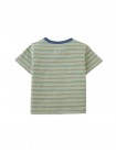 Baby Mario Fine Stripe Pocket Tee in Green