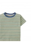 Baby Mario Fine Stripe Pocket Tee in Green