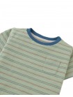 Baby Mario Fine Stripe Pocket Tee in Green