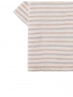 Baby Mario Fine Stripe Pocket Tee in Beige