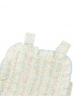 Martina Trellis Print Smocked Top with Wide Straps & Ruffles