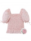Priscilla Smocked Top with Puff Sleeves