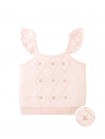 Georgina Knitted Blouse with Bullion Flower Embroidery