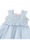 Powder Dress with Shirred Straps & Ruffles